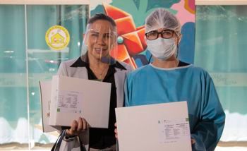 Donación catéters al Oncológico
